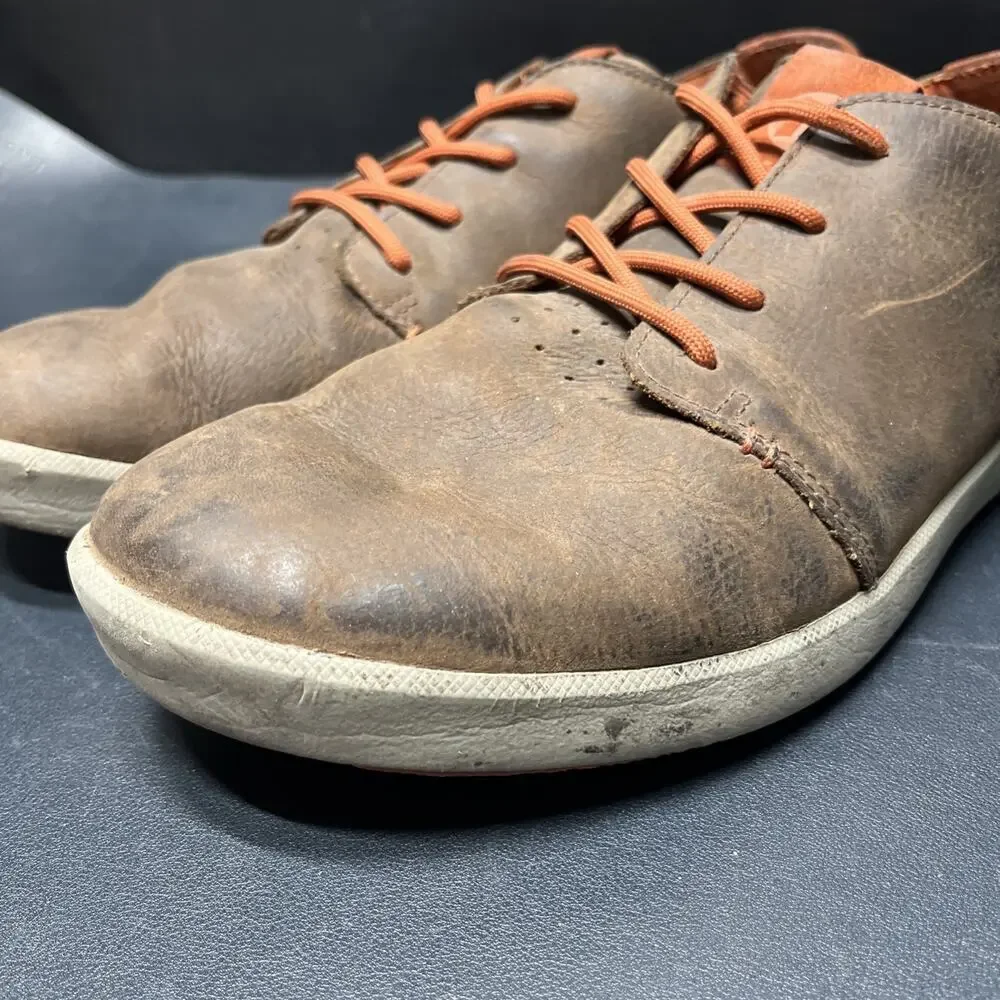 Merrell Freewheel Cushion Shoes Lace Brown Leather Casual Dress Mens 13, J41385.